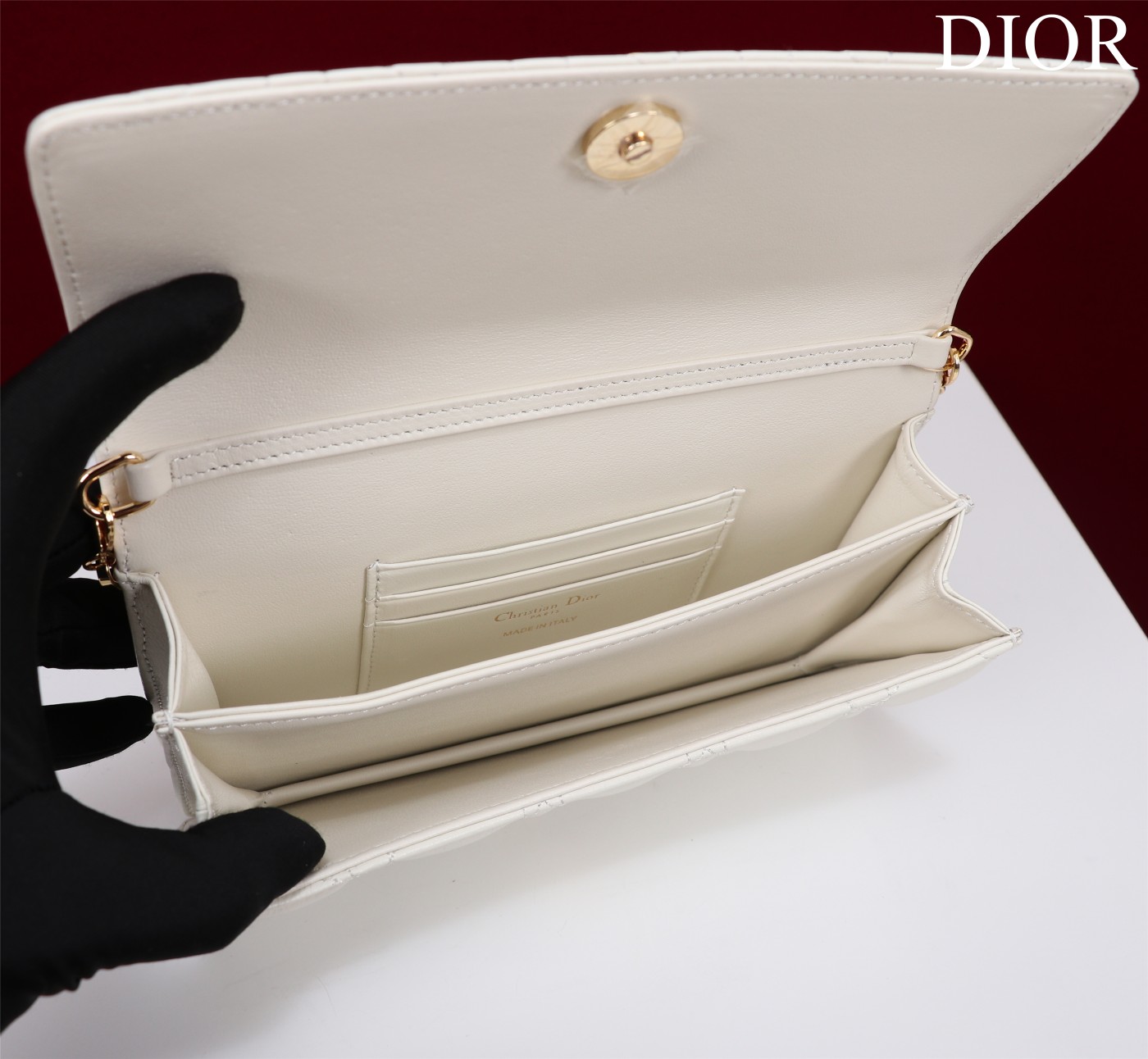 My Dior Mini Bag Latte Cannage Lambskin